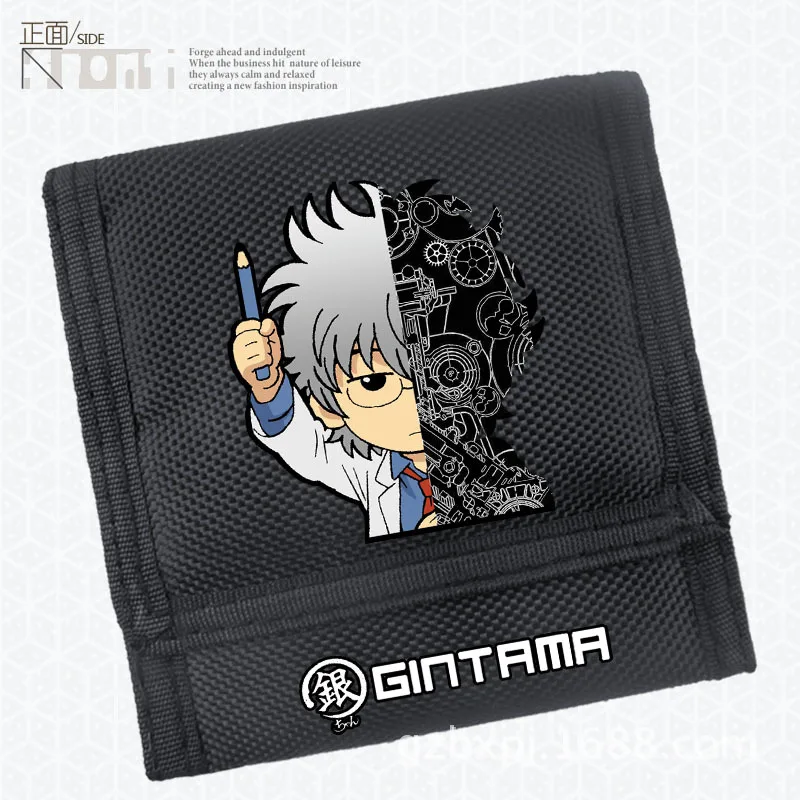 Короткий кошелек унисекс GINTAMA Sakata Gintoki Cospaly нейлоновый маленький для монет