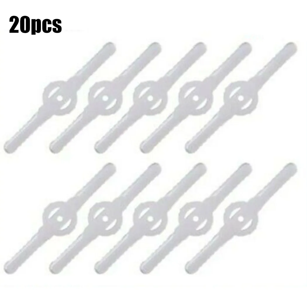 

20PCS Plastic Cutter Blades For Electric Cordless Grass Trimmer Strimmer Tool Powerful Trimmers Brush Cutter Lawn Mower Blade