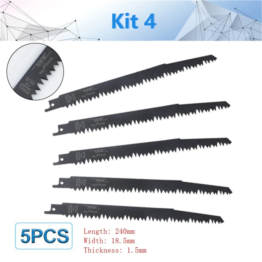 Лезвия для сабельной пилы HCS ручная пила резки дерева металла ПВХ 5 шт. |