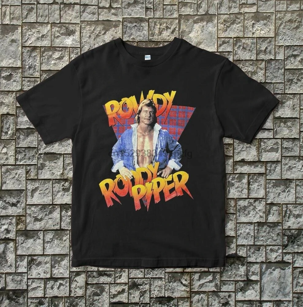 Винтаж 1992 ПФ Hot Rod Роуди Родди Пайпер Футболка Sz S-XXL | Мужская одежда
