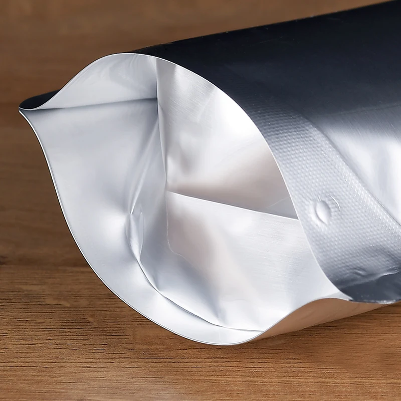 5 шт./лот серебряная алюминиевая фольга носик мешок многоразовый прочный пищевой