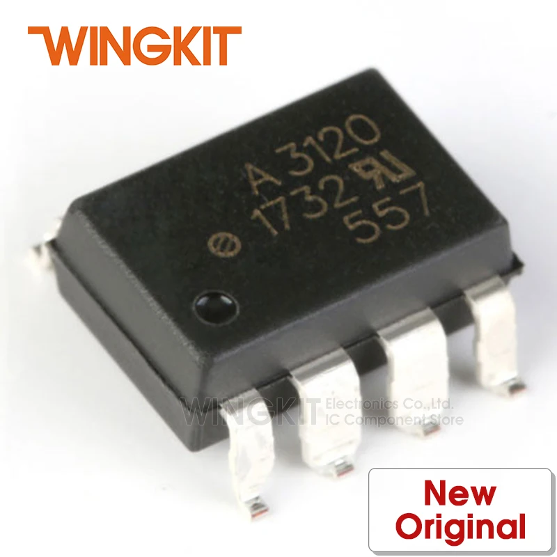 1 шт. HCNW3120 500E SMD8 3120 SMD 8 2.5Amp Выход тока IGBT привод ворот оптопара|Аксессуары для