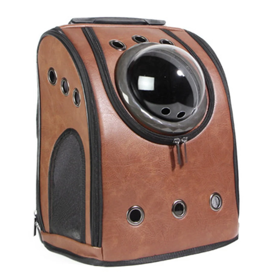 Кошка Рюкзак окно кошка сумка Для женщин большая кожаная товары для домашних