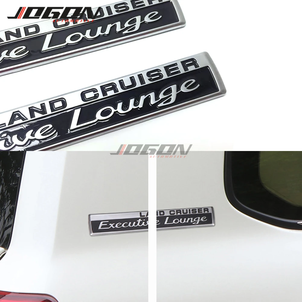 

For Toyota Land Cruiser LC100 LC200 LC76 LC79 FJ76 FJ79 Side Rear 3D Executive Lounge Chrome Emblem Trunk Badge Sticker Trim