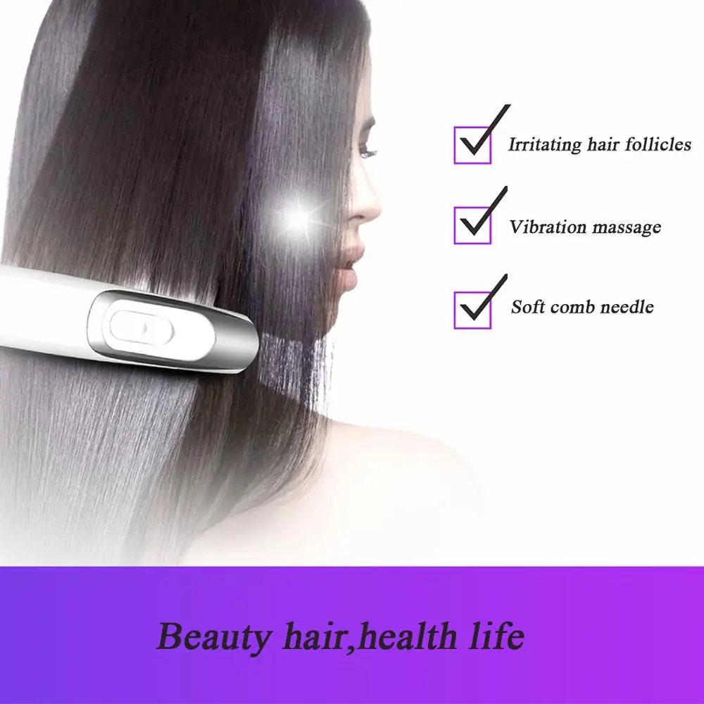 Электрический инфракрасный массажный гребень с температурным контролем для