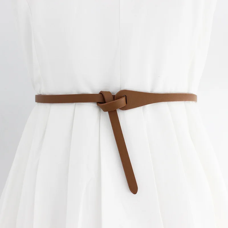 Узкий корсет с украшением узкий ремень платьем из искусственной кожи в стиле