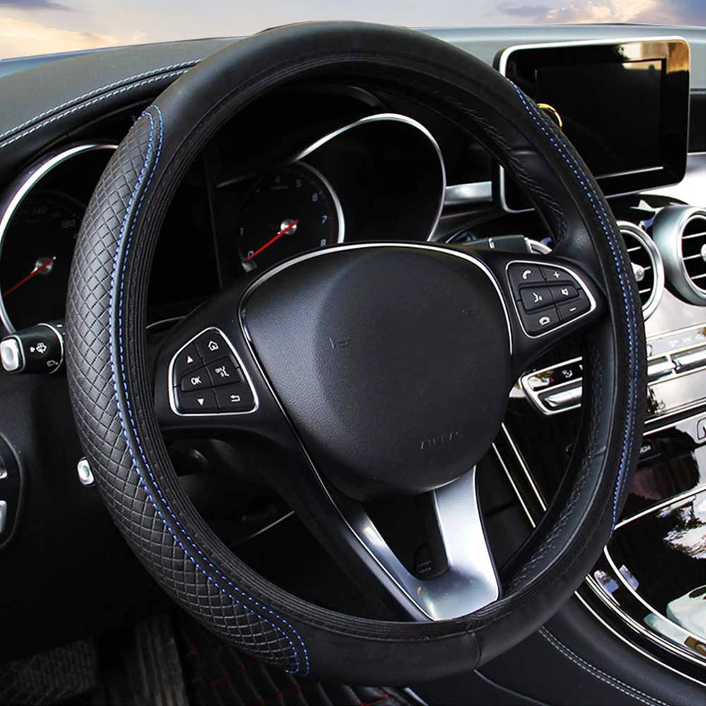Blue Car Steering Wheel Cover 	