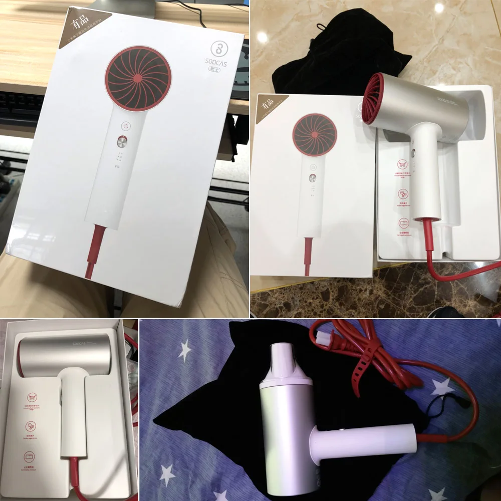 Xiao mi jia SOOCAS H3 фен для волос анион быстросохнущие инструменты для волос 1800 Вт комплекты для умного дома mi Фен