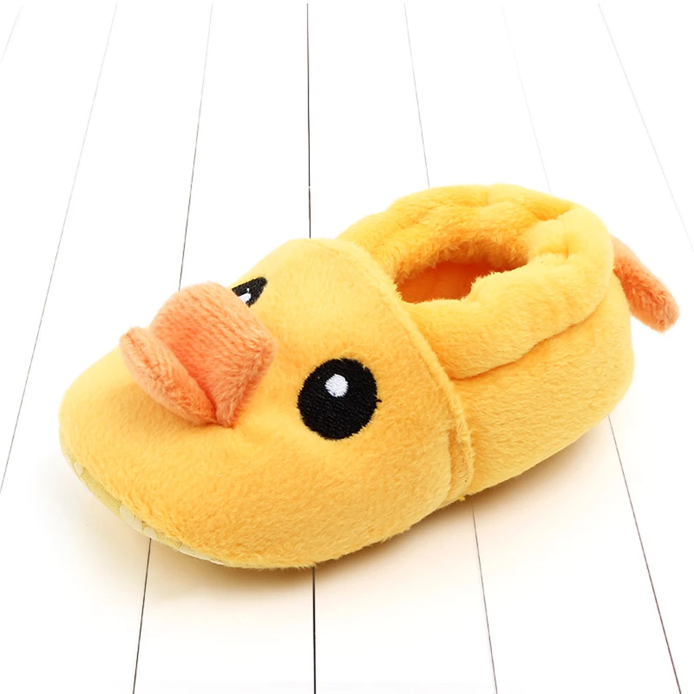 

Baby First Walkers Autumn Winter Cute Lovely Toddler Girl Crib Warm Shoes Funny Duck Animal Soft Cartoon Sneakers Prewalker