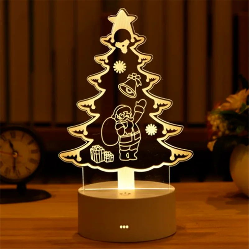 

3D Lamp Acrylic USB LED Night Light Xmas Party Wedding Decoration Night Light Home Gift Unicorn Heart Neon Lamp New Year Gifts