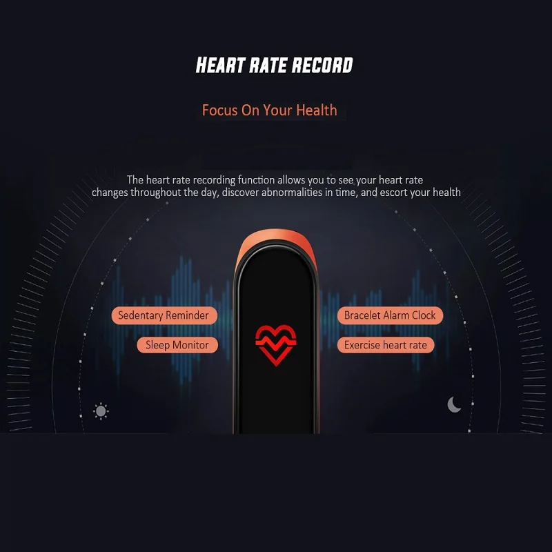 Умный Браслет Xiaomi Mi Band 4 Bluetooth 5 0 АТМ водонепроницаемый спортивный Miband
