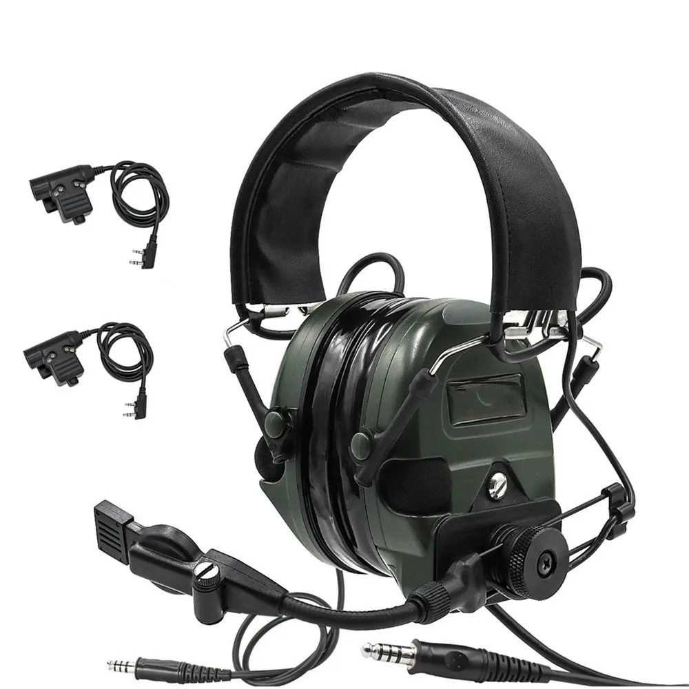 Electronic Tactical Shooting Hearing Protection Headphones TCI LIBERATOR II Noise-cancelling Pickup Intercom Headset