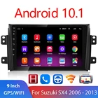Автомагнитола 2 Din, Android 10,1, 9 дюймов, GPS, без DVD, Wi-Fi, OBD2, для Suzuki SX4 2006-2013