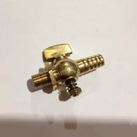 18 14 38 12 bsp male x fit 8mm 10mm inner dia hose barb brass drain petcock shut off valve water fuel gas oil