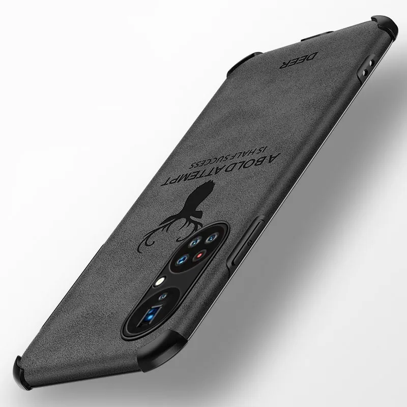Кожаный чехол для телефона с рисунком головы оленя подходит Huawei P50 P40 P30 P20 Nova 8 7 6 5