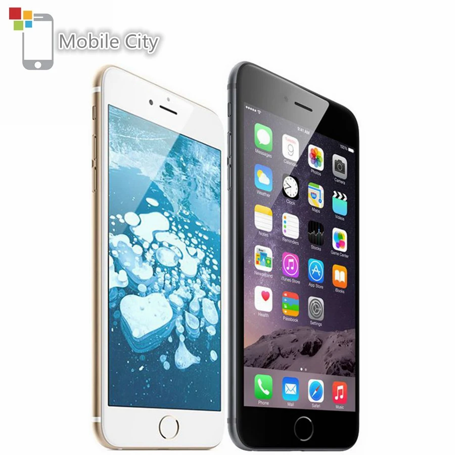 Apple iPhone 6 Plus IOS A8 смартфон P двухъядерный 5 дюймов 8 Мп 1 ГБ RAM 16 & 64 128 ROM WIFI 4G LTE