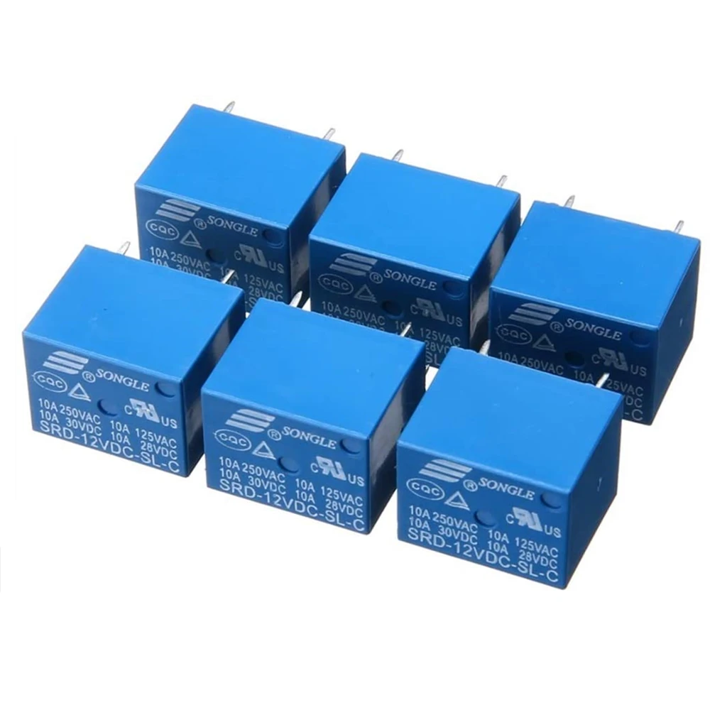 5 шт. реле Φ 5PIN PCB тип 12V DC питания | Обустройство дома
