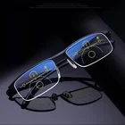 Умные многофокальные прогрессивные очки для чтения для мужчин и женщин, для Ближнего и двойного использования, с защитой от сисветильник, очки с автоматической регулировкой