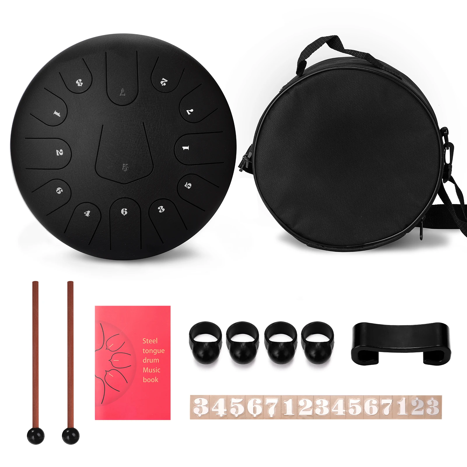 12 дюймов 13 тон Сталь язык барабан ручной сковорода Барабаны с клещей