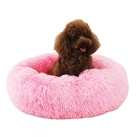 pet dog beds kennel round fluffy cat house sleeping cushion mat sofa household super soft warm comfortable puppy supplies