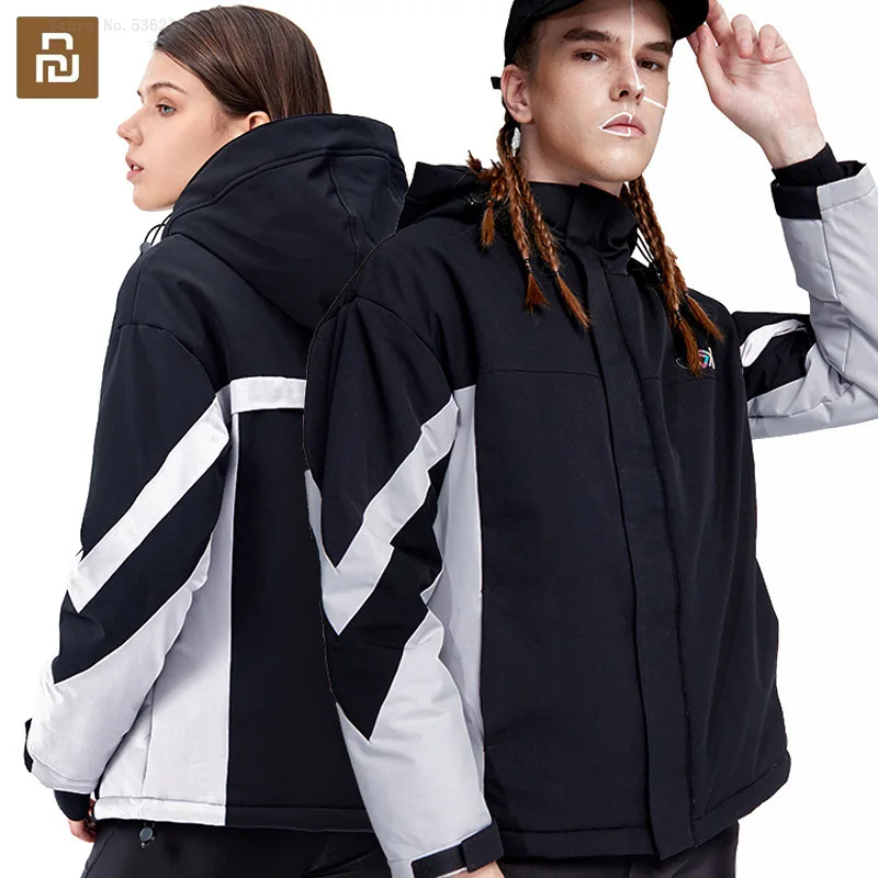 

Умная термокуртка Youpin Fooxmet с контролем температуры, мужская и женская зимняя уличная куртка с электроподогревом, термопальто, одежда