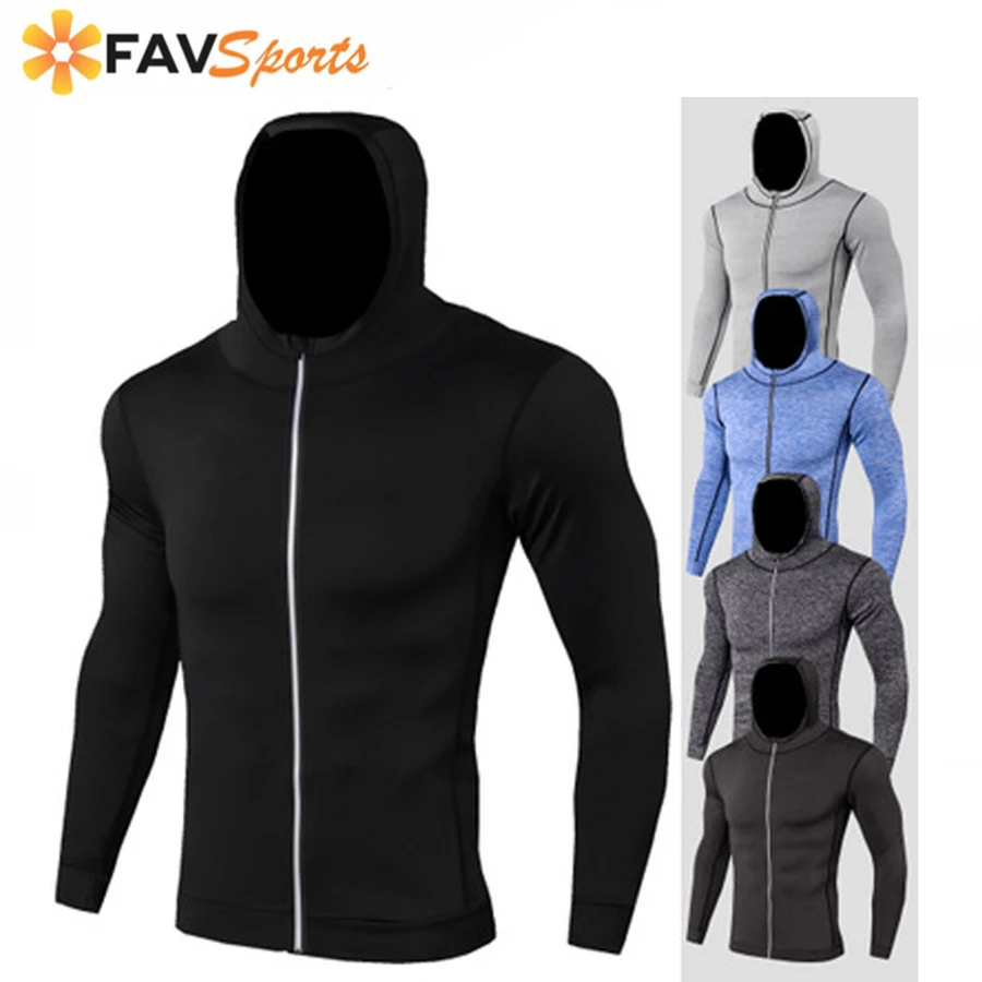 2019 новая спортивная футболка мужская с длинным рукавом рубашка для бега Мужская