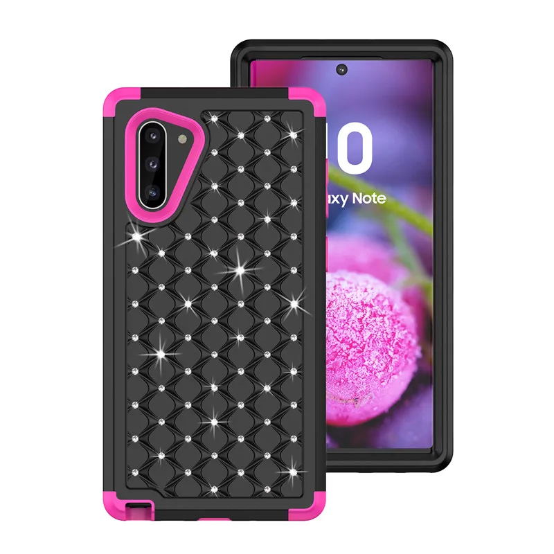 Роскошный гибридный армированный противоударный чехол для samsung s9 s10 note10Plus note9 note8