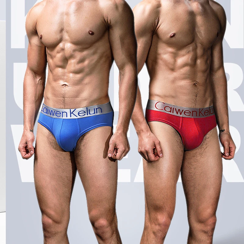 New 4-piece Set of Men's Underwear Triangle Cotton Breathable Low-waist Personality Triangle Underwear Sexy Underwear Men