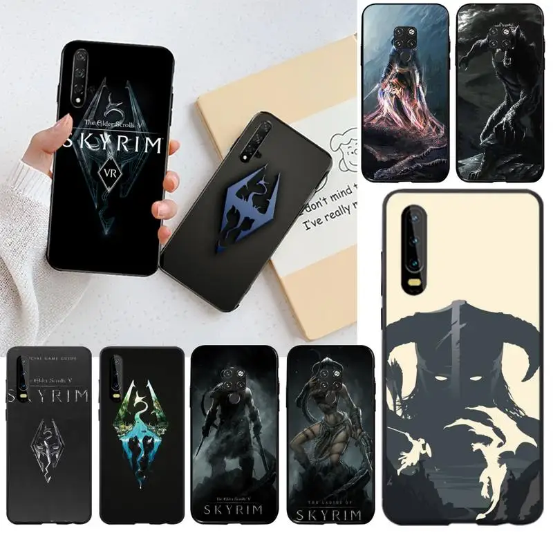 Чехол для телефона HPCHCJHM The Elder Rolls V Skyrim с рисунком Huawei P40 P30 P20 lite Pro Mate 30 20 P Smart 2019 prime|Бамперы| |