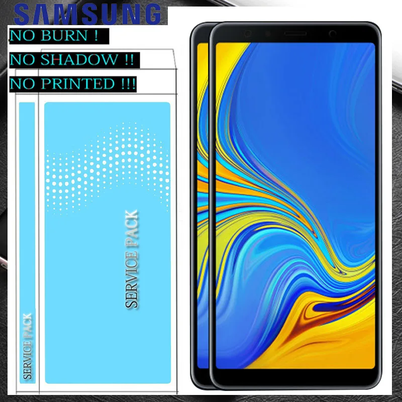 6,0 ''SUPER AMOLED для SAMSUNG Galaxy A7 SM-A750F A750F A750 ЖК-дисплей кодирующий преобразователь сенсорного экрана в сборе