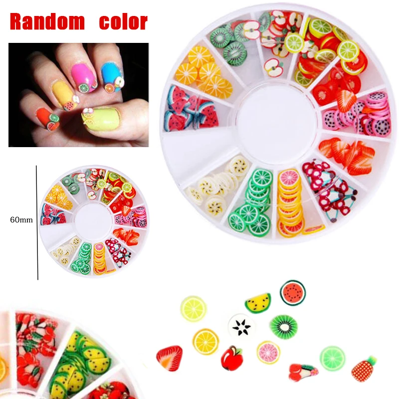 200 шт. 3d наклейки в виде арбуза клубники фруктов ломтиков мягкая керамика для
