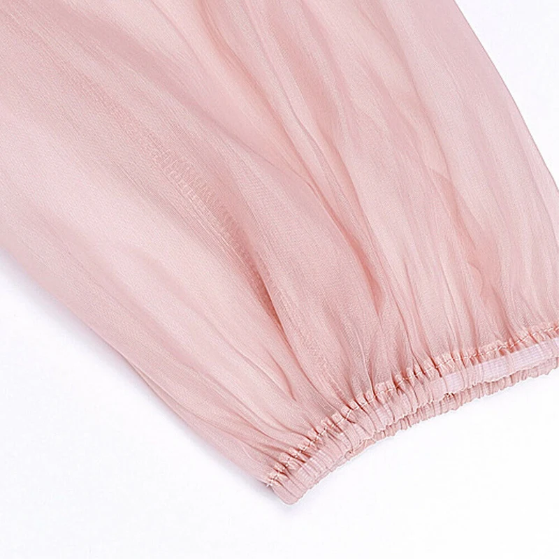 

2020 Sexy Women Mesh Shirt See Through Transparent Mesh Tops Long Sleeve Sheer Slim Ladies V neck Shirt New Arrival Women shirt