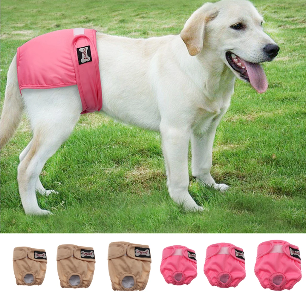 

Lovoski Dog Puppy Diaper Sanitary Pants Female For Breeds Washable Reusable
