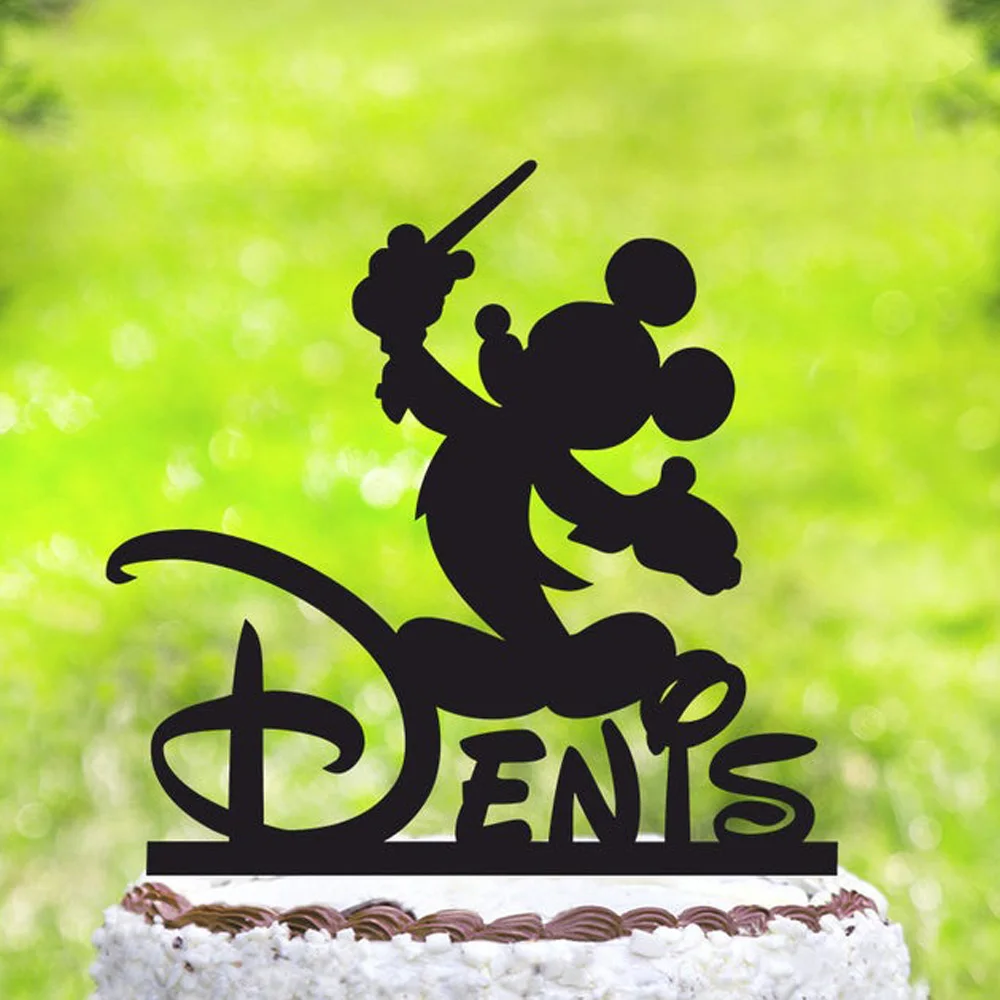 Персонализированная мышь для торта на день рождения топпер первый с именем