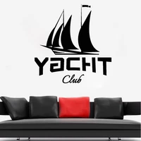 wall stickers sail ship vinyl decals removable home decor kids boys bedroom decoration sea trip art mural c13 12