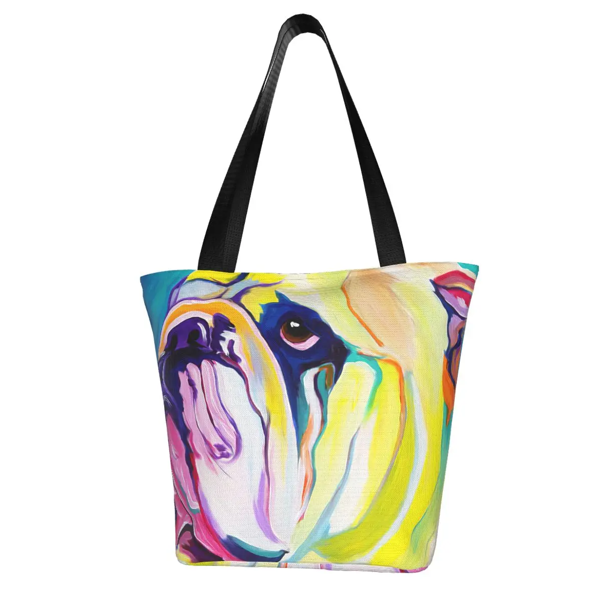 Bulldog - Bully Shopping Bag Aesthetic Cloth Outdoor Handbag Female Fashion Bags