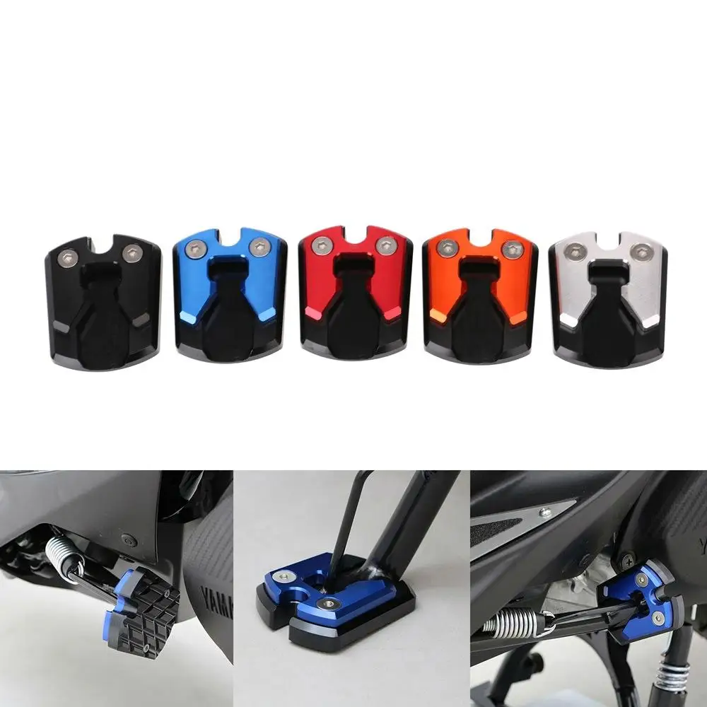 For Yamaha Nmax155 N-Max 155 Motorcycle Side Kickstand Plate Stand Grip Extension Support Foot Pad Base Moto Styling Accessories