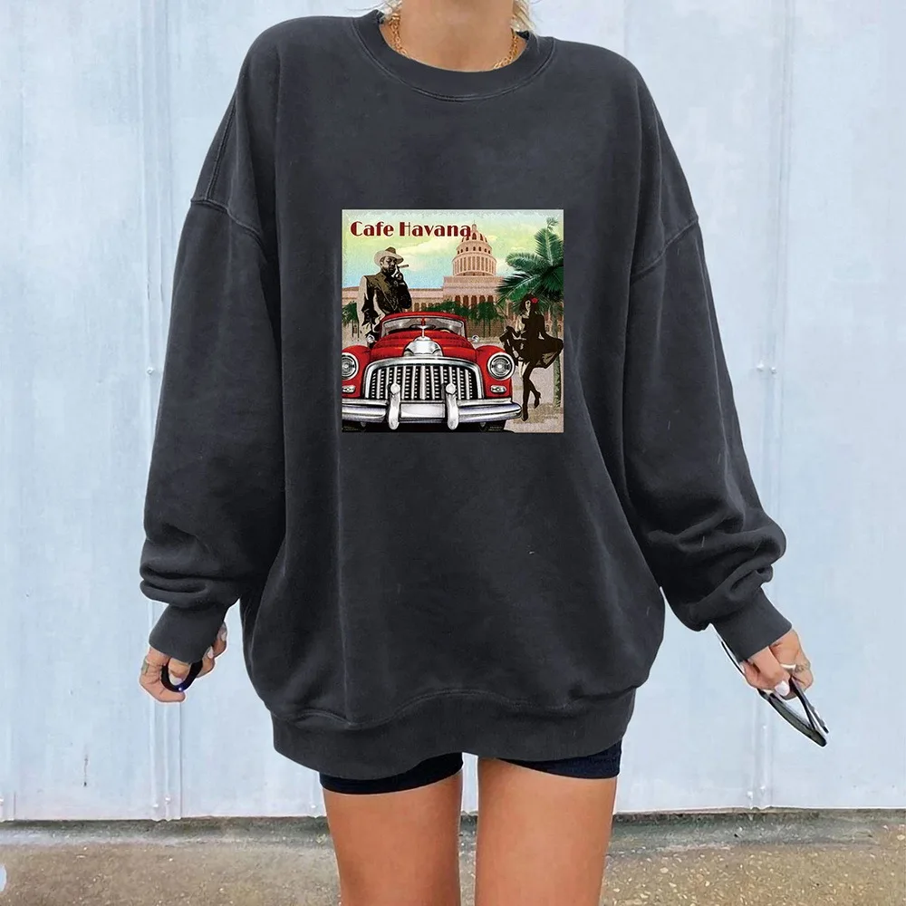 

Oeak Autumn Sweatshirts Streetwear 2021 New Print Women Hoodies Aesthetic 90s Long Sleeve Hoodies Graphic Crewneck Clothes