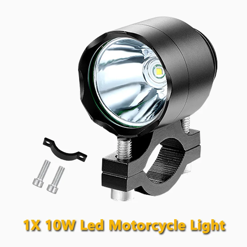 1pcs B led light Мото rcycle головной светильник T6 10 Вт светодиодный мото велосипедный передний головной светильник на руль велосипеда точечный мигающий светильник налобный фонарь для скутера фары мотоцикла - Цвет: 1pcs B led light