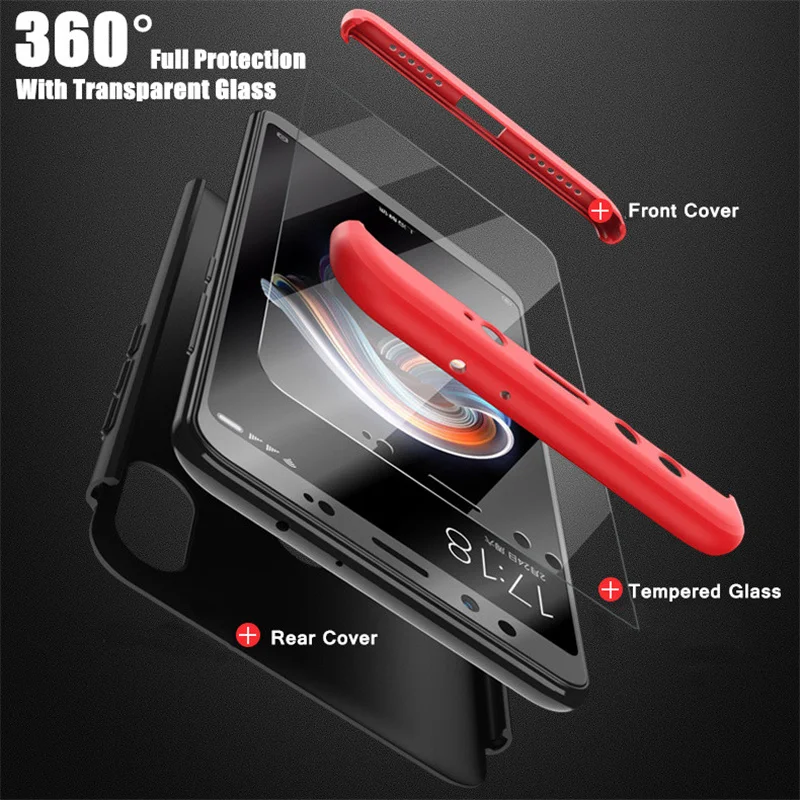 360 Full Protection Case For Samsung Galaxy S10 S9 S8 PIus S10E S6 S7 Edge J4 J6 J8 A6 A8 PIus A9 A7 2018 Note 8 9 10 Pro Cover