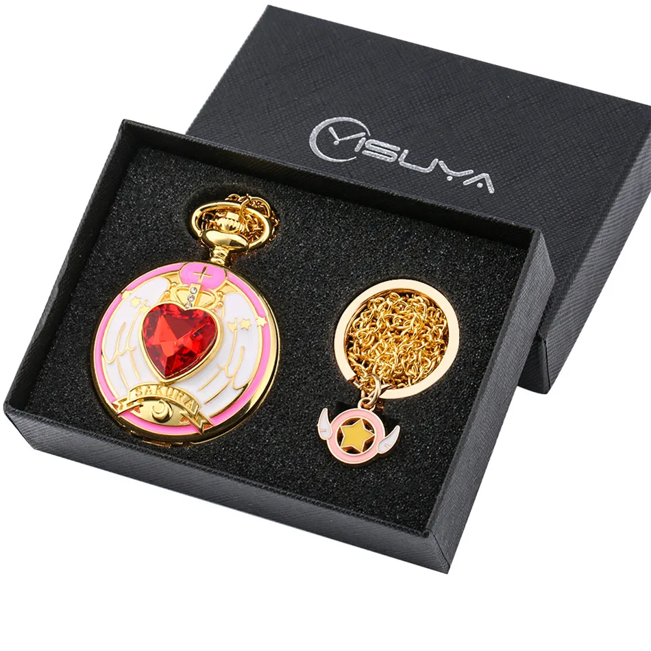 Очаровательное ожерелье для девочек карманные часы классическое с кулоном в