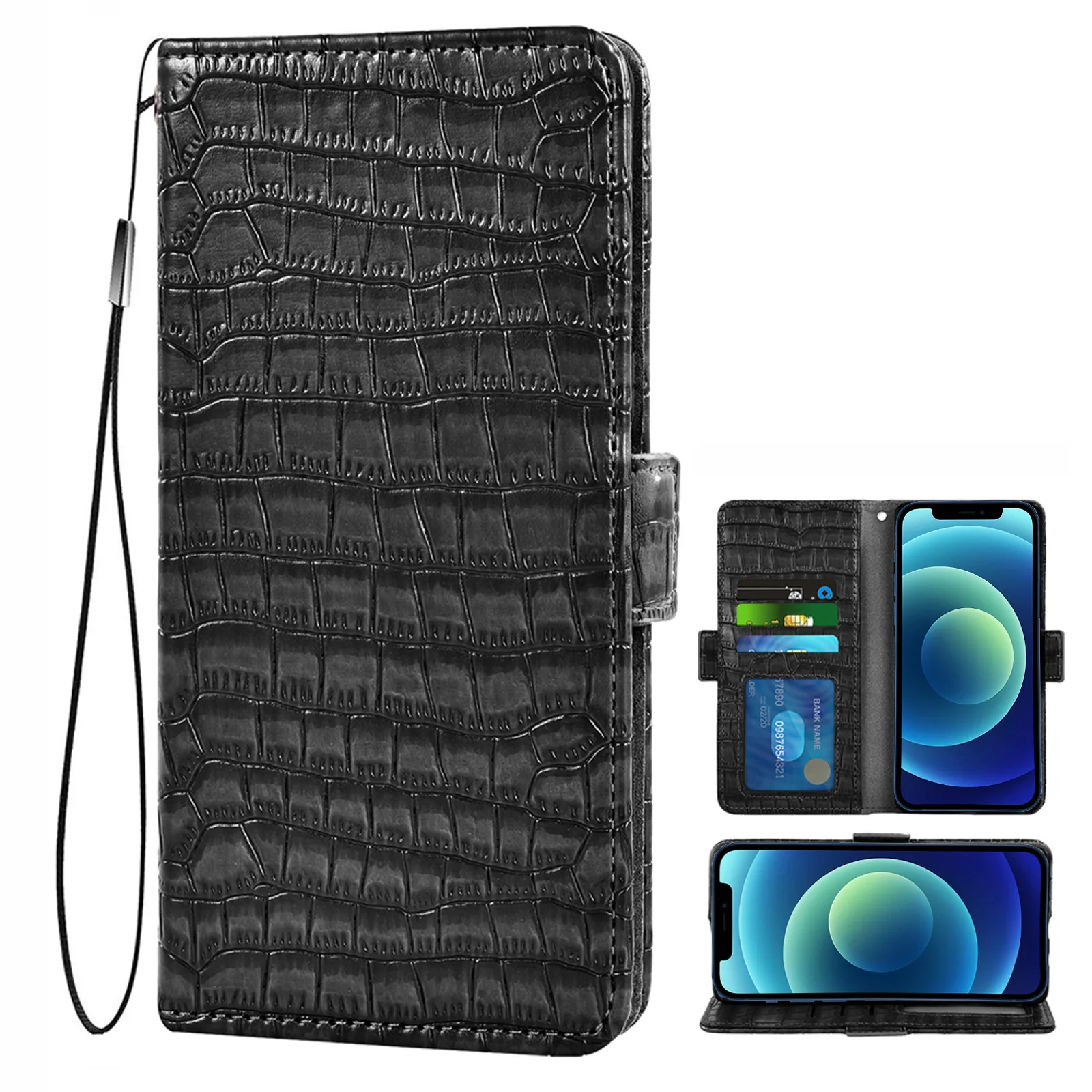 Кожаный флип-чехол для телефона чехол-бумажник Samsung Galaxy J8 J6 J4 Plus J2 Pro J7 2017 J5 2015 J3 J1 2016