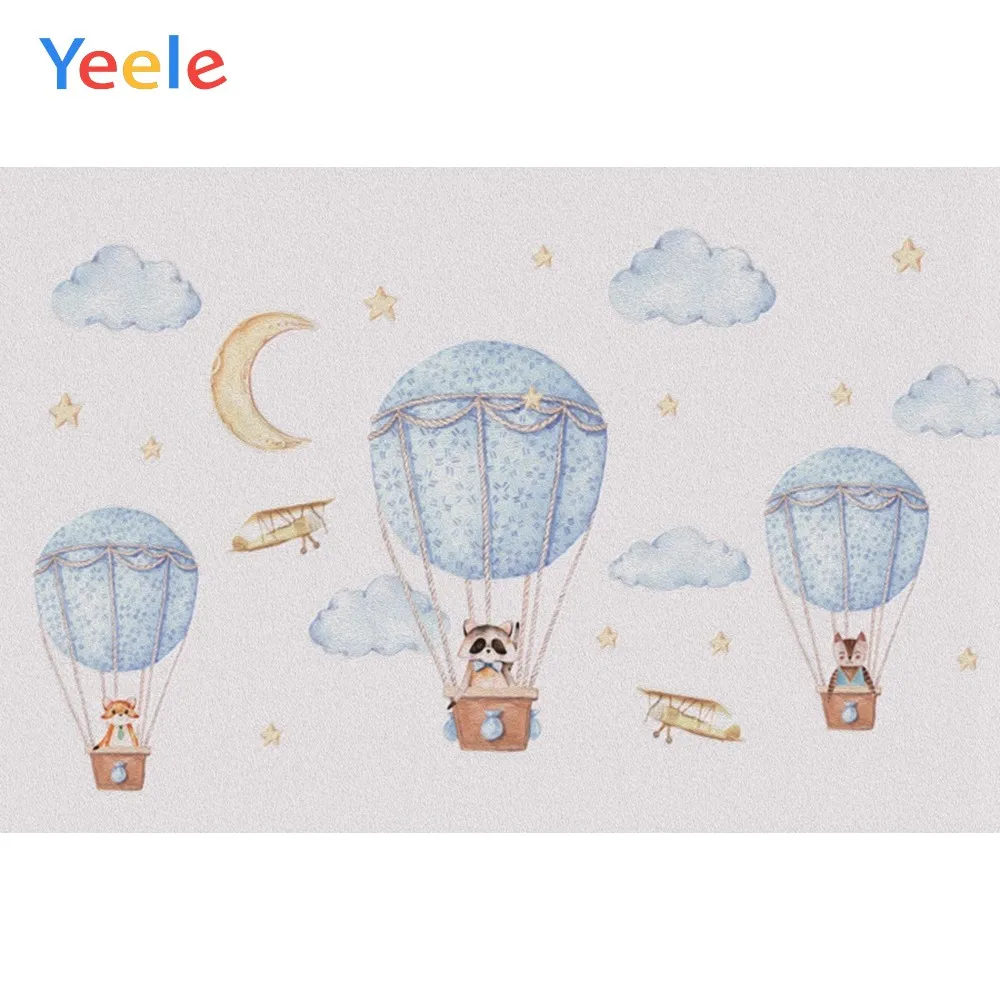 Фон для фотосъемки с изображением дома и воздушного шара | Электроника