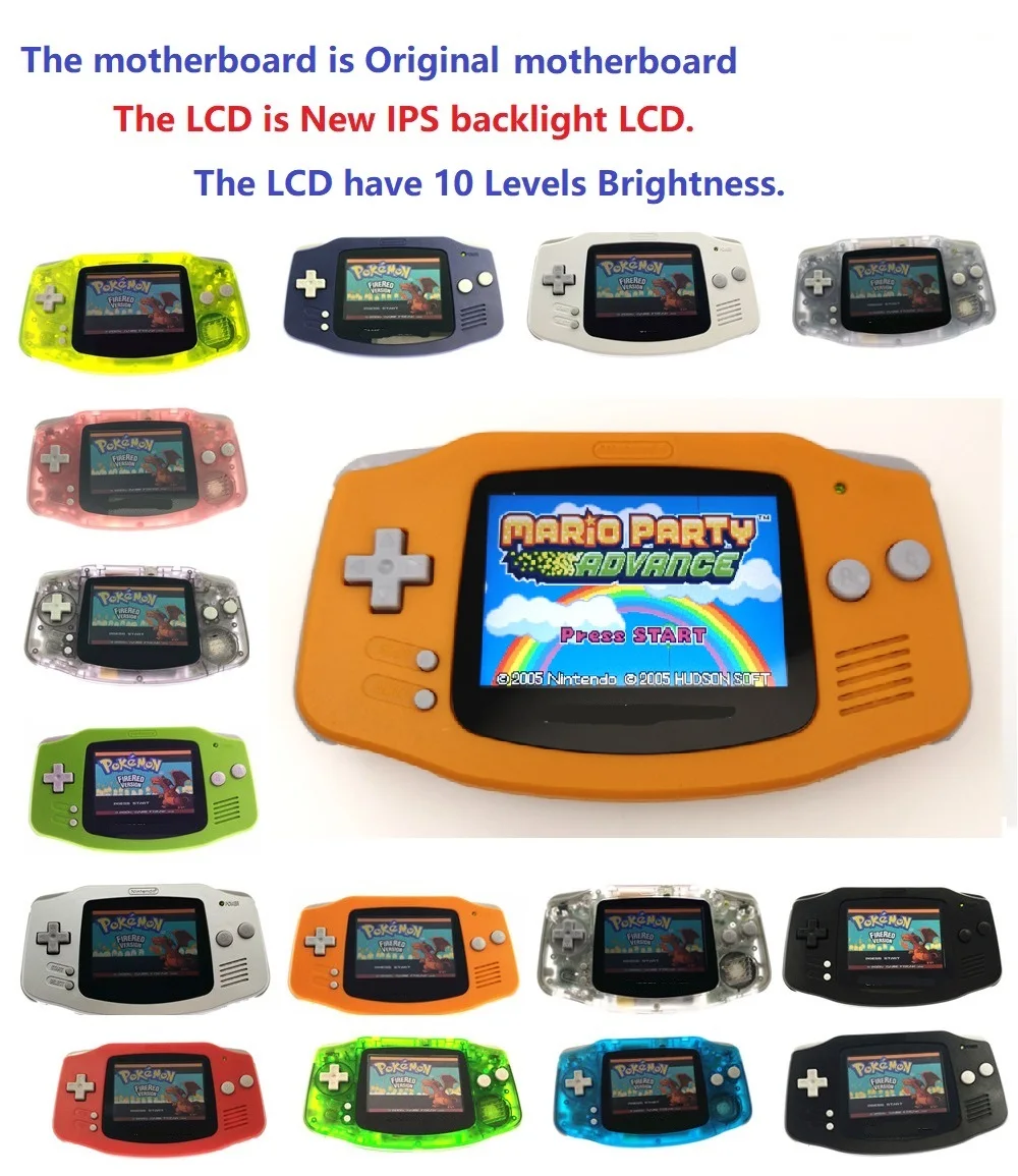 Профессионально отреставрированный для Game Boy игровая приставка GBA с ионным