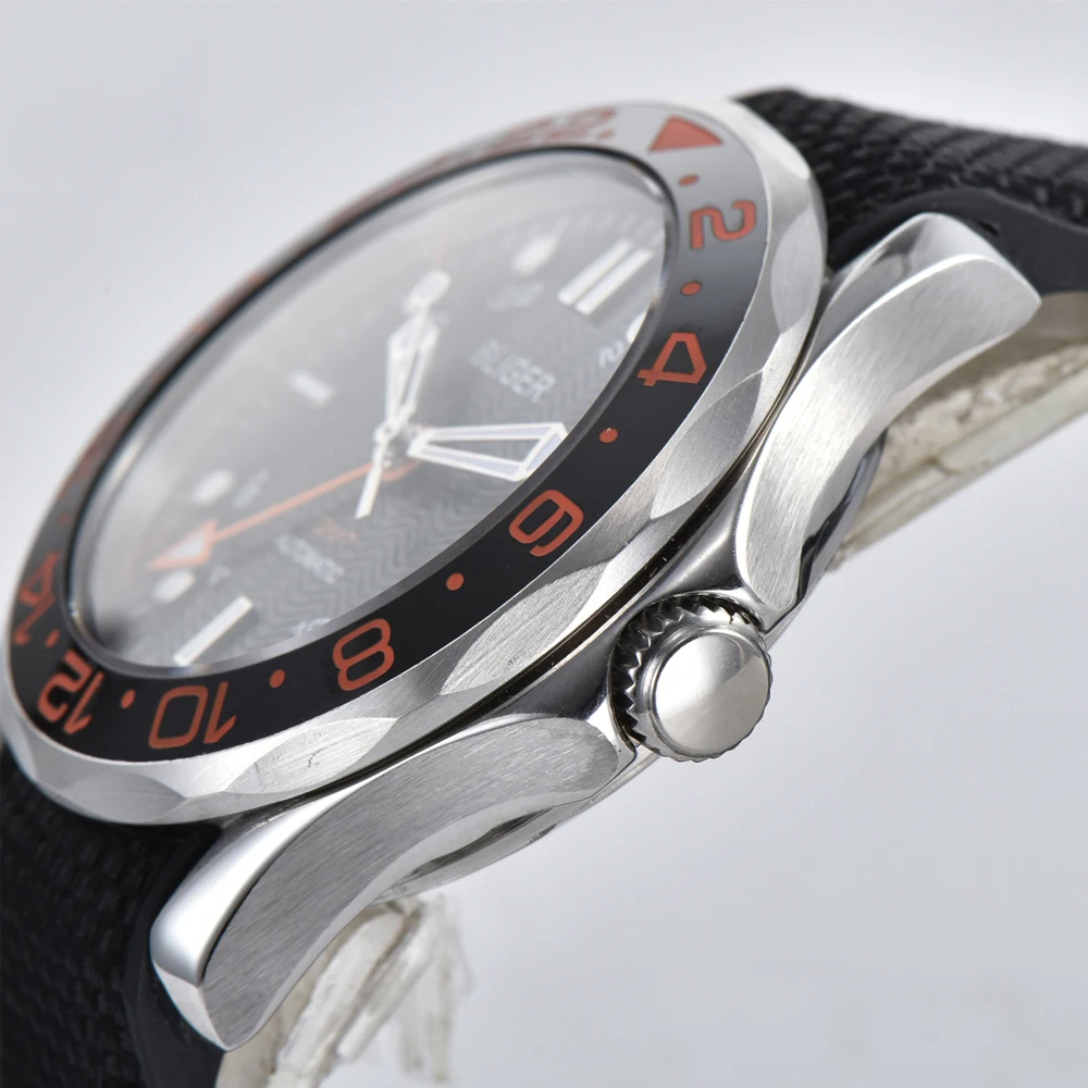 BLIGER41MM мужской черный циферблат керамический Безель автоматические механические