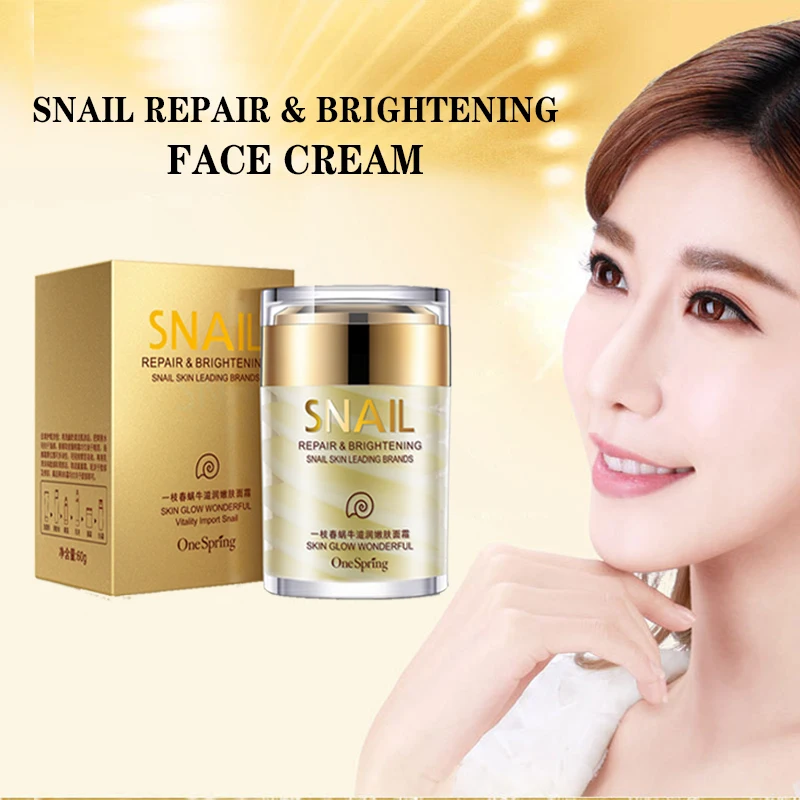 Snail Extract Repair Face Cream Anti Wrinkle Facial Cream Tightening, Whitening, Moisturizing Lifting Skin care onespring