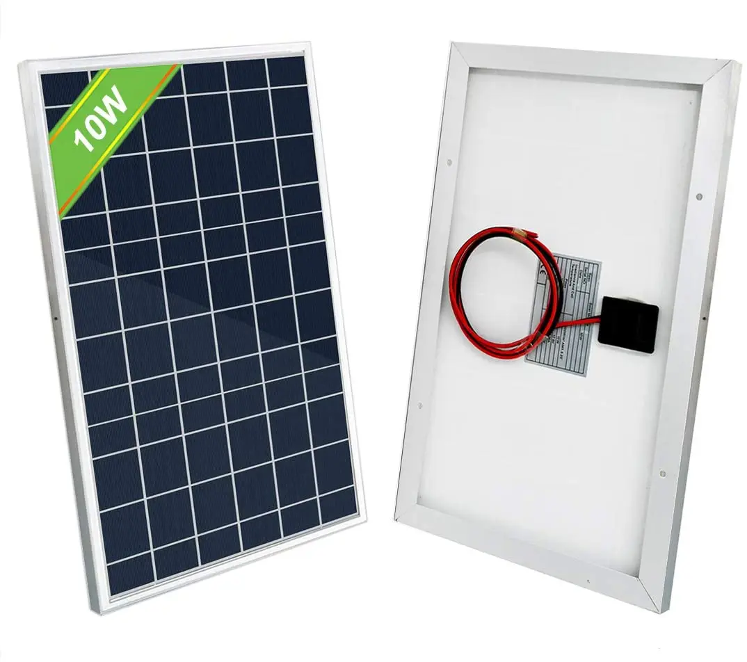 ECO WORTHY 10 Вт 25 12 В набор солнечных панелей трикль аккумулятор для зарядки А ШИМ