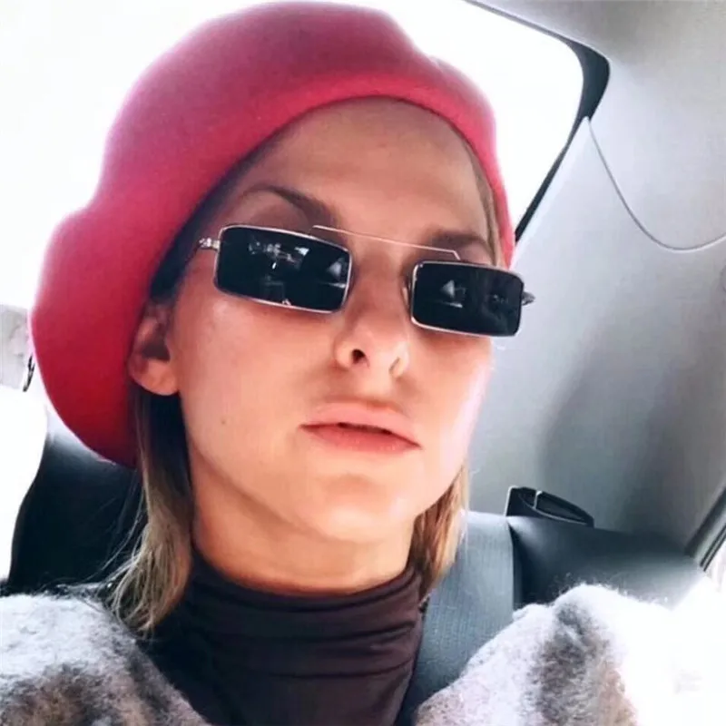 Женские прямоугольные солнцезащитные очки в стиле ретро брендовые дизайнерские