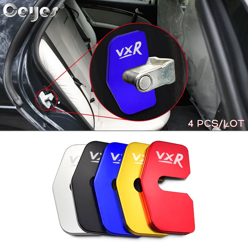 Ceyes 4 шт. автомобильные аксессуары защита дверного замка чехол для Vauxhall VXR эмблема