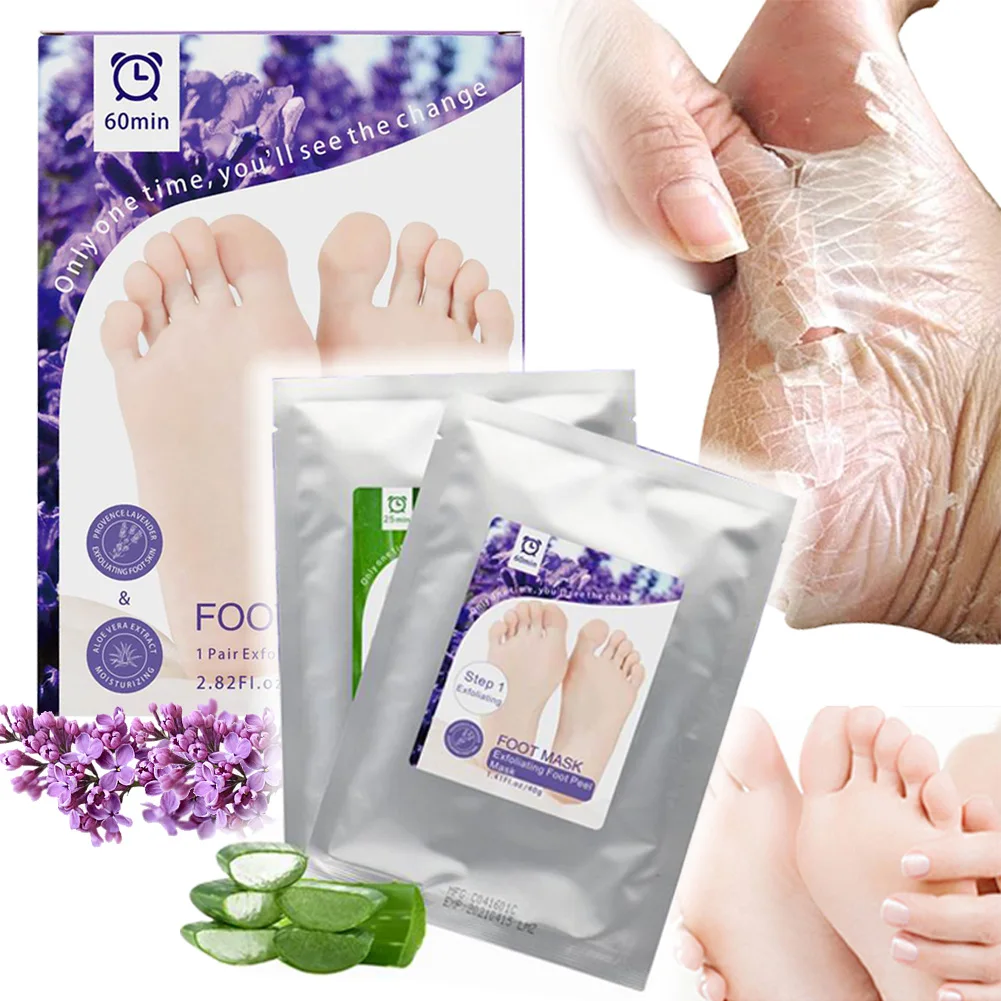 

Foot Peel Mask Remove Dead Skin Heels Foot Peeling Moisturizing Nourishing Legs Exfoliating Socks for Pedicure Sock Foot Mask